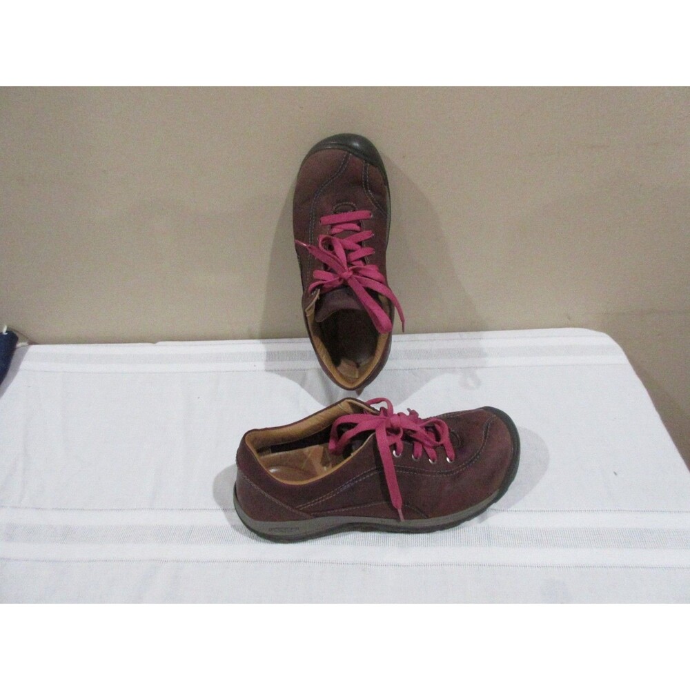 Keen Presidio II Women Walking Shoes 9.5 US 40 EUR Brown Lace Up